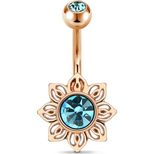 For Women Crystal CZ Ball Screw Navel14G Surgical Steel Dangle Navel Belly Button Ring Bar Curved Barbell Body Piercing Jewelry