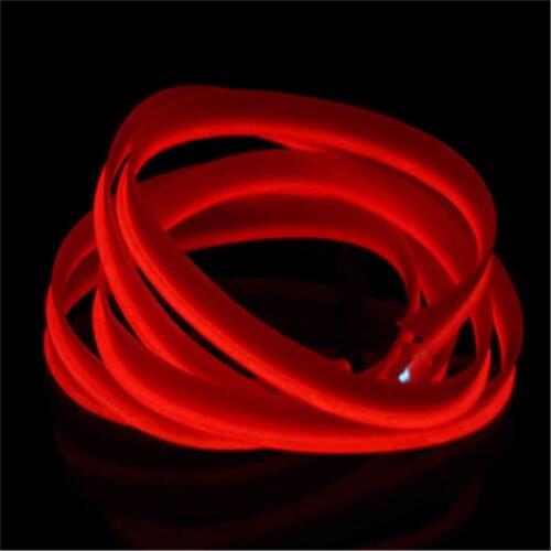 Holiday Lighting Flexible Light Tube LED Strip Waterproof EL Wire Tape Cable Glow Neon Light For Clothing Car Decorative 2m