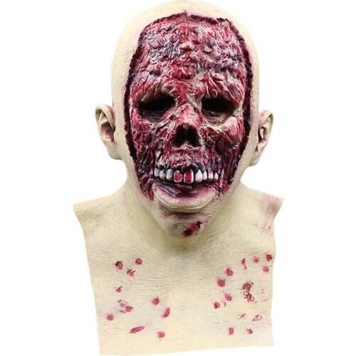 Halloween Carnivals Scary Mask Horror Latex Mask Cosplay Props Headgear For Adults