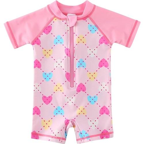 Wishere Baby Girls Swimwear One-piece Swimsuit For Toddlers Swimming Suits