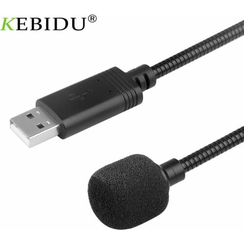 Mini USB Microphone For Meeting Live Broadcast Portable Adjustable MIC Audio Mic For Computer Laptop Mobile Phone For Windows