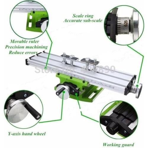 Miniature Precision Milling Machine Bench Multifunction Drill Vise Fixture Worktable