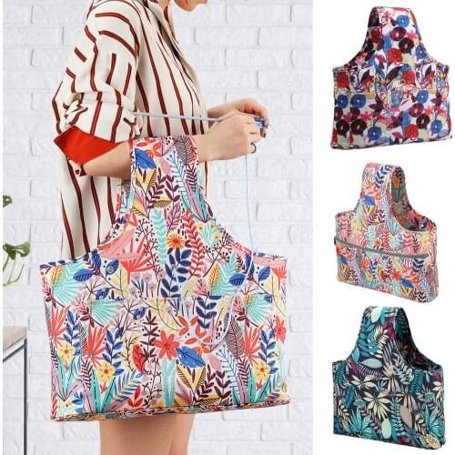 Multi-use Sewing Pouch Excellent Workmanship Exquisite Stylish 600D Oxford Cloth Bright-colored Sewing Organizer Pouch for Home