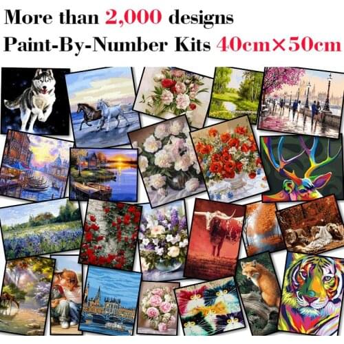 Mileelife Paintting By Numbers for Kids Adults DIY Beginner Oil Painting Kit Home Decoration