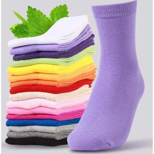 10 pairs women fashion Solid colored long socks cotton funny socks female Candy Color harajuku socks lady girls gift socking