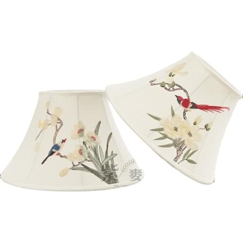 TUDA New Living Room Chinese Table Lamp Lampshade Bedside Table Lamp Chinese Style Floor Lamp Shade Shell Cover Accessories