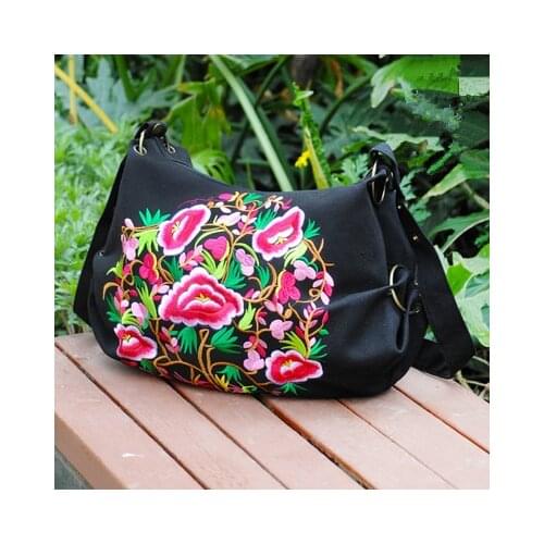 New coming national single-side embroidery shopping handbags!Nice bohemian prints women shoulder bag Multi-use casual Carrier