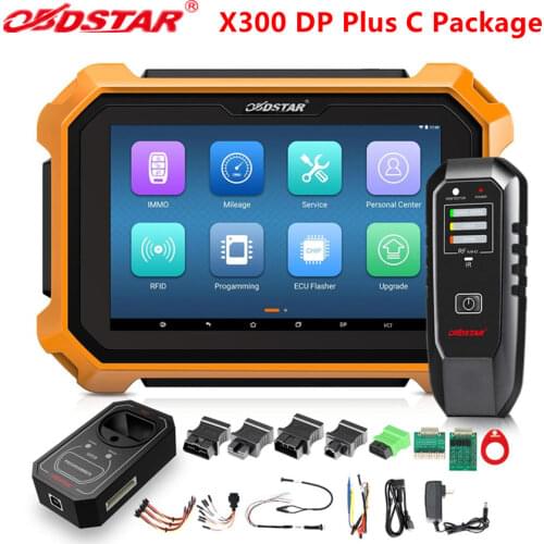 OBDSTAR X300 DP Plus C Package Full Version Support ECU Programming and Smart Key Get Free Adapter for Renault&FCA 12+8 Adaper