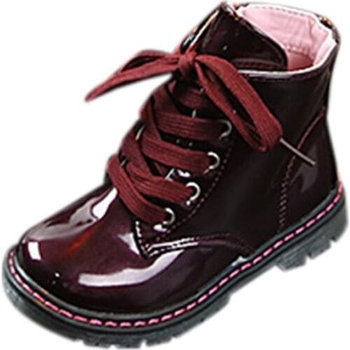 Autumn Children British Style Martin Boots Boys And Girls Casual Non Slip Ox Tendon Soft Bottomed Boots