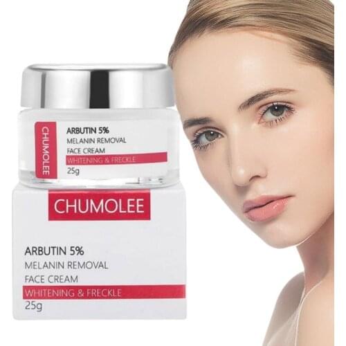 CHUMOLEE Alpha Arbutin 5% Whitening Freckle Facial Cream Melasma Remove Acne Dark Spots Melanin Pigment Moisturizer Face Care