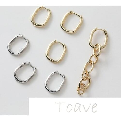 14K gold-plated copper plated real gold square earrings earrings earrings earrings earrings diy material accessories