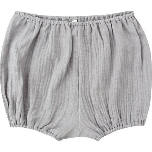 Solid Elastic Cotton Newborn Baby Bloomers Diaper Covers Boys Girls Soft Bubble Shorts Children Summer Sunsuit Baby Shower Gift