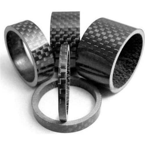 5ps Carbon Fiber3/5/10/15/20mm For Stem Bicycle Bike Headset Washer Spacer Bicycle Carbon Fiber Washer