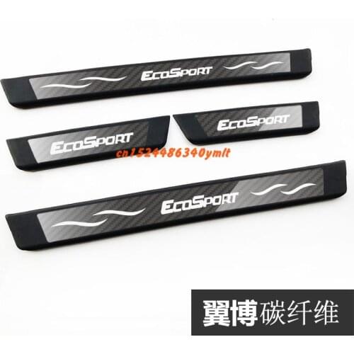 High-quality stainless steel Plate Door Sill Welcome Pedal Car Styling Accessories for Ford Ecosport 2018