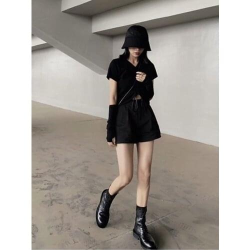 Koovan Womens Boots Female 2020 Spring And Autumn New Short Boots Flat Handsome High-cut Thin Single Boots For Girls