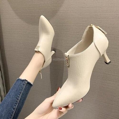 Women Shoes High Heel Shoes High Heels Black Shoes Ladies Dress Shoes Heels Women Shoes Woman 2021 The New Winter Boots