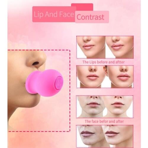 Women Fashion Lip Pump Natural Smooth Lips Plumper Enhancer Beauty Tool Silicone Sexy Lip Plumper Device Self Suction
