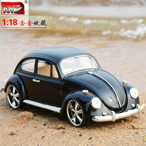 1:18 Die Cast Model Cars Collection Vintage Retro scale automobile Alloy Vehicle gld3 Coche Children Toys Beetle