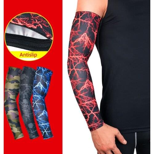 1Pcs Basketball Elastic Joint Sleeve Breathbable Sun Protection Cuff Outdoor Sports Gym Fitness Elbow Sleeve Arm Protector Pad