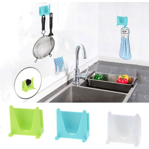 1PCS Wall housekeeper plastic kitchen pot shell cover oil tools stand receive a case hangers receive a frame