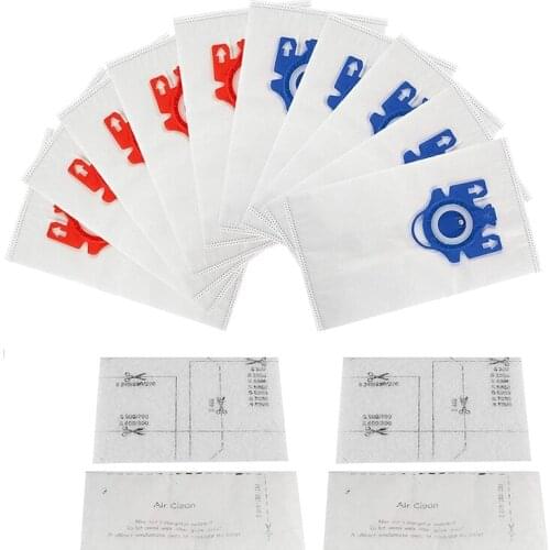 10 Pack Replacement Vacuum Cleaner Dust Bags,Fit for Miele FJM/GN Series C3,S2,S5,S8 Series Canister Vacuum Cleaner