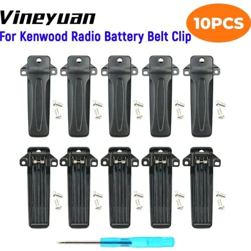 10x Belt Clip KBH-10 for Kenwood TK-2302 TK-3302 TK-2402 TK-3402 Portable Radio Belt Clip with Strews