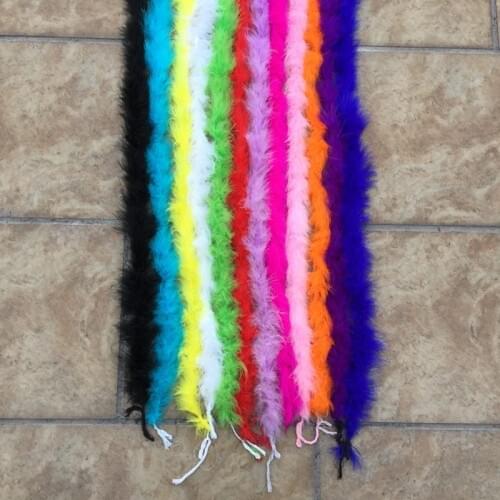 2 yards Chicken Feather Strip Wedding Marabou Feather Boa,Burlesque Fancy Dress,party decoration 12 Color,1Pieces /lot