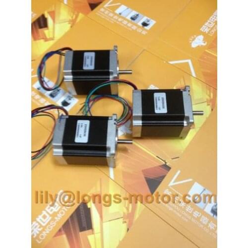 US EU Free ship 3PCS Nema 23 stepper motor 272 oz.in 3.0A S 23HS8430CNC Router Cut Laser Engraving longs motor