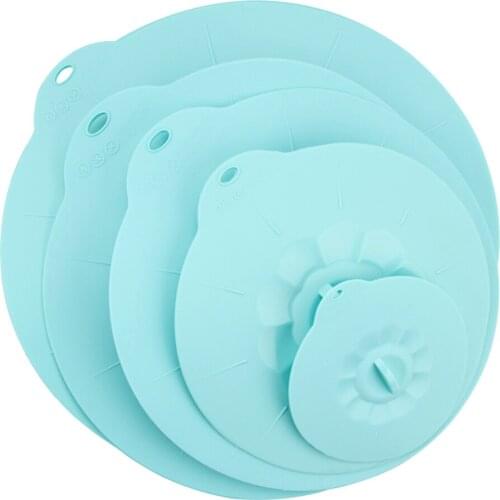 5pcs Silicone Bowl Lids Microwave Cover Heat Resistant Food Safe easy use