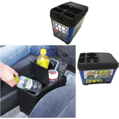 Car Trash Can Organizer Interior Accessories Multi-Function Storage Box Beverage Cup Holder Storage Box Cans Holder for Automoti