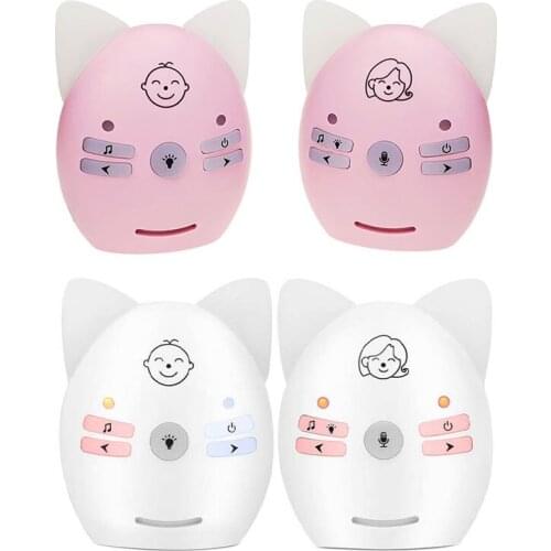 Wireless V30 Portable Babysitter 2.4GHz Audio Baby Monitor Digital Voice Broadcast Double Talk Night Light EU Plug