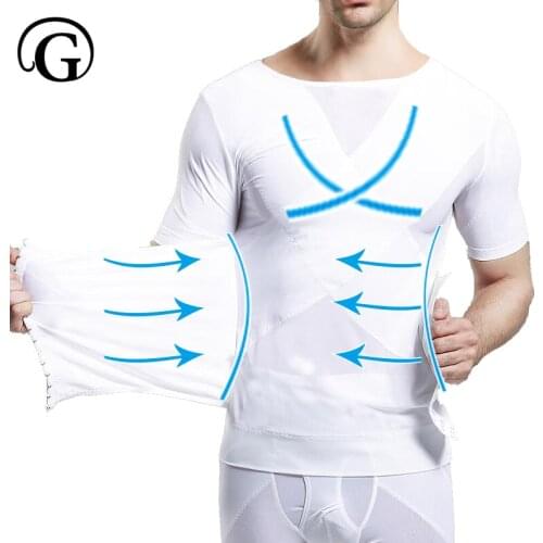 Gynecomastia Tops Underwear Body Building Slimming Waist Trainer Shaper Men Corset Belly Trimmer Sculpture Prayger