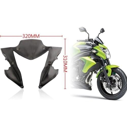 Motorcycle Motor Head Cowling Front Upper Fairing Stay Brackets for Kawasaki ER6N 12-16 (Green)