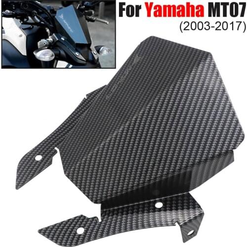 Windshield For YAMAHA MT07 MT-07 FZ-07 2013 2014 2015 2016 2017 Motorbike Wind Deflector Windscreen Aluminum