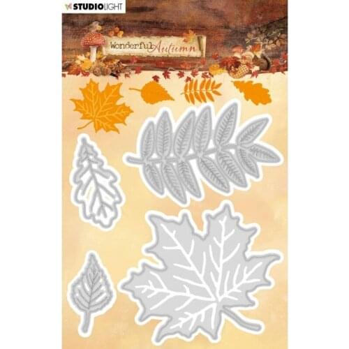 4pc Leaves Metal Cutting Dies for DIY Scrapbooking Photo Album Decorative Embossing PaperCard Crafts Die2020