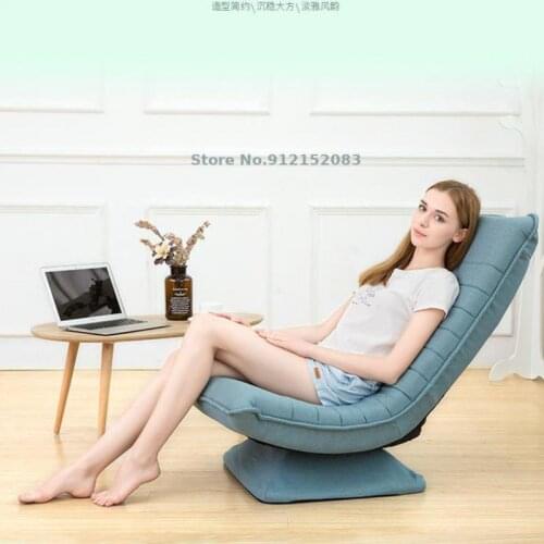 Moon chair lazy sofa tatami single small apartment balcony living room rotating happy folding deck chair
