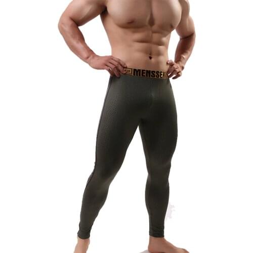 Men Compression Pants Running Tights Male Gym Fitness Jogging Pants Trousers Workout Training Trousers Sportswear Yoga Bottoms