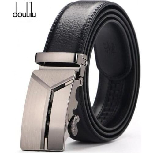 Fashion Business Belts For Men Designer Famous Genuine Leather Male Waist Belt Automatic Buckle High Quality Suit Pant Strap