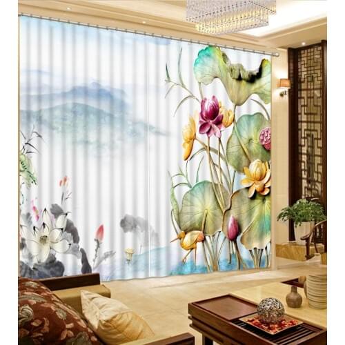 Modern living Window Blackout Luxury 3D Curtains set For Bed room Living room Office Hotel Home Wall Decorative Drape tapestry