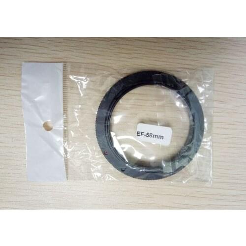 Wholesale 50pcs/Lot Macro 58mm Filter Diameter Lens Reverse Adapter Ring EF-58mm for 650d 50d 700d 100d 5D3