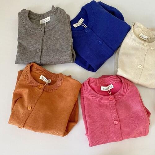 Fall 1-8Y Baby Boys Girls Sweater Autumn Winter Clothing Children Long Sleeve Knitted Clothes Coat Sweates Kids Cardigan Jacket