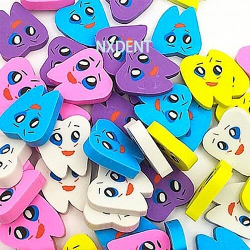 20pcs Dentist Molar Shaped Tooth Rubber Erasers Dentist Dental Clinic School Gift Student Rubber For kids