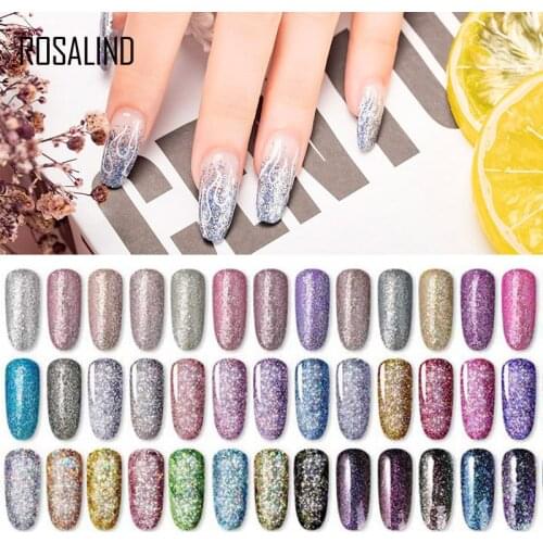 ROSALIND Hybrid Varnishes Glitter Brushed Spider Gel Polish Painting Nail Supplies For Professional Soak Off Art Decoration 5ml