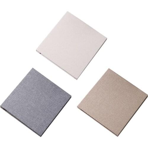 Self-Adhesive Photo Album 20 Pages Linen DIY Anniversary Travel Memory Scrapbook