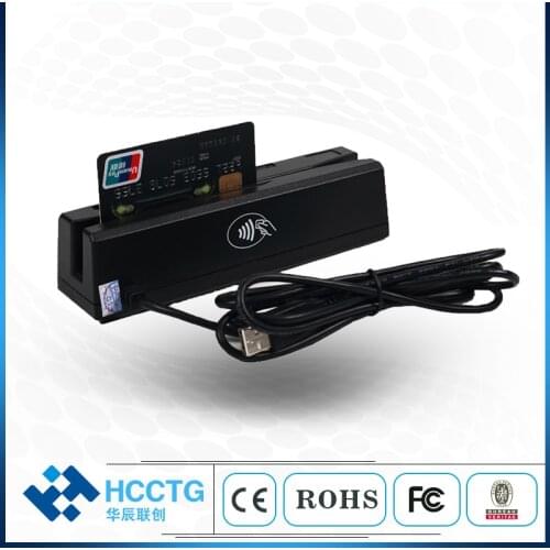 HCC100 USB Magnetic Stripe Card Reader MSR Card Reader POS IC Chip Card Reader/Wirter