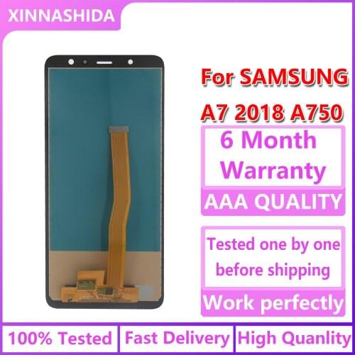 For Samsung Galaxy A7 2018 A750 SM-A750F A750F A750G A750M LCD Touch screen Digitizer Assembly Replacement parts