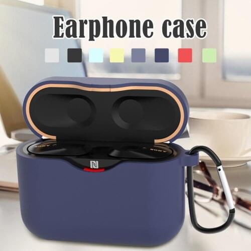 For Sony WF-1000XM3 Silicone Headphone Protective Case Wireless Bluetooth Headset Storage Case With Hook