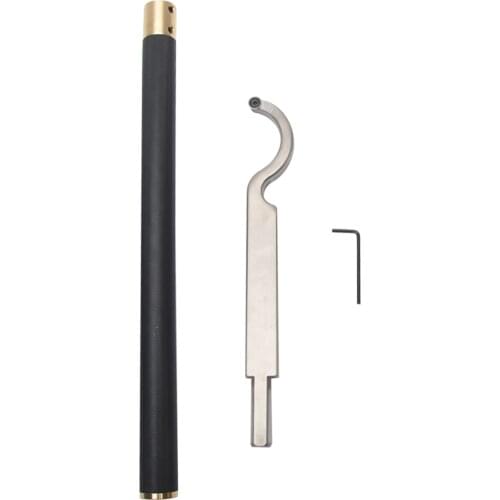 Carbide Tipped DIY Lathe Chisel Woodworking Hard Alloy Manual Portable Insert Cutter Bended Hollower Swan Neck Wood Turning Tool
