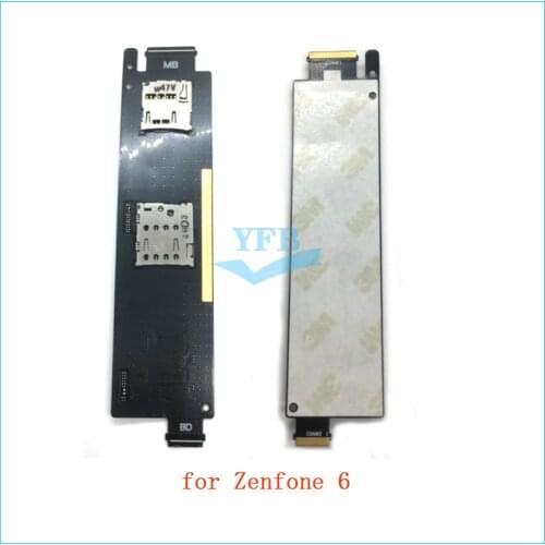 SIM Card Reader Holder Connector Slot Flex Cable For ASUS Zenfone 6 A600CG Sim Reader Flex Replacement