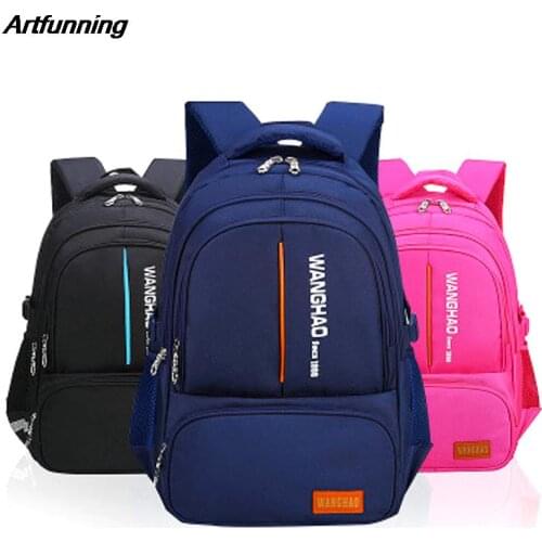 Artfunning aterproof children School Bags boys Girls primary school Backpacks 2 sizes Orthopedic Backpack mochila infantil